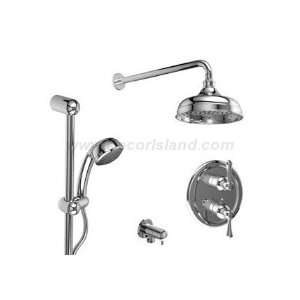 Riobel KIT#3FILCG Â½ Thermostatic system with hand shower rail and 
