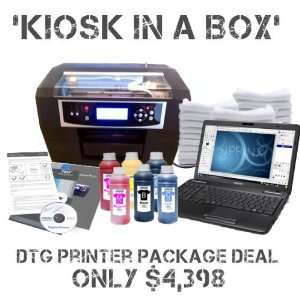  Kiosk in a Box DTG Printer Package Deal   T Shirt 