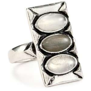  House of Harlow 1960 Moonstone and Labradorite Ring in 