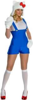  Hello Kitty Blue Romper Adult Costume Clothing
