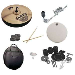  Sabian 14 Inch B8 Hi Hats Pack with Cymbal Arm Attachment 