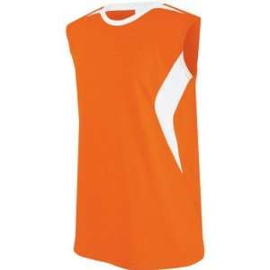 com High Five Bolt Sleeveless Custom Volleyball Jerseys ORANGE/WHITE 
