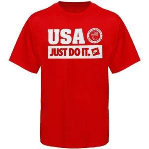   USA Olympic Team Red Just Do It Classic T shirt