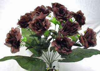   BROWN TRUFFLE Silk Wedding Flowers Bouquets Centerpieces  