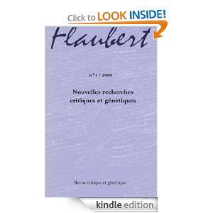 2009   Nouvelles recherches critiques et génétiques   Flaubert 