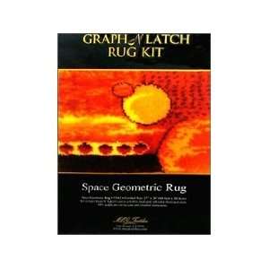   Textiles Latch Hook Kit Space Geometric Rug Arts, Crafts & Sewing
