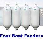 New Four 16.5x5.5 Boat Fenders/Bumpers (White)