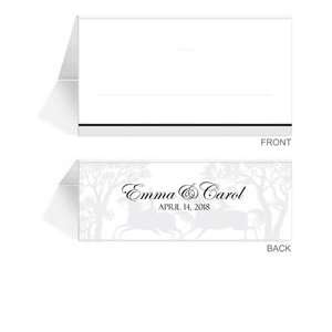  230 Personalized Place Cards   Horse Chase Dusk