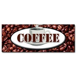   COFFEE DECAL sticker shop cafe beans hot cappuccino 