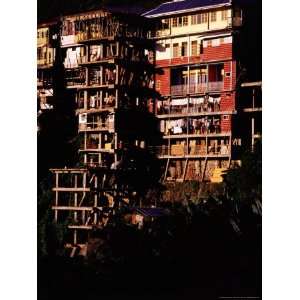  Lodges Built on Hillside, Banaue, Ifugao, Philippines Art 