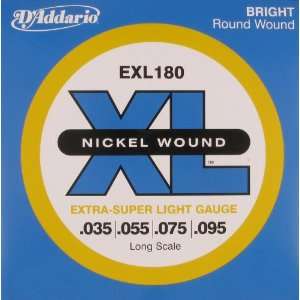   Electric Bass XL Nickel Wound X Super Soft Long, .035   .095, EXL180