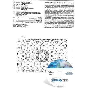  NEW Patent CD for COLOR PHOSPHOR ELECTROLUMINESCENT SCREEN 