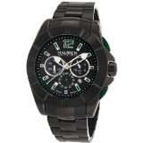 Haurex Italy 0N366UNV Aston Chronograph Black PVD Bracelet Sport Watch