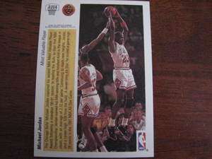 Michael Jordan NBA 1991 Upper Deck Hologram MVP Chicago Bulls  
