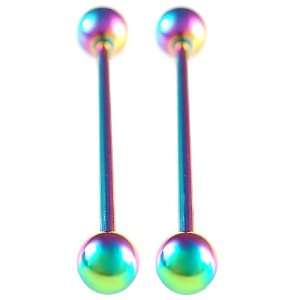  14g 14 gauge (1.6mm), 34mm long  Anodized surgical steel Industrial 
