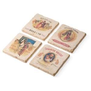   Clubhouse Cuban Cigars Coaster Set by Studio Vertu