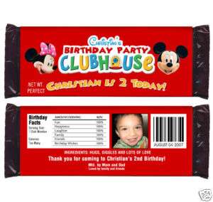 MICKEY MINNIE MOUSE Birthday Party CANDY WRAPPERS  