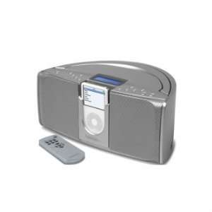   Portable Stereo System for iPods (Silver)  Players & Accessories