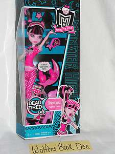 MONSTER HIGH DEAD TIRED DRACULAURA DOLL NEW IN BOX DAUGHTER OF DRACULA 