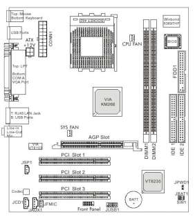 HP COMPAQ CROSSFIRE MSI MS 6390 MOTHERBOARD 5187 4084  