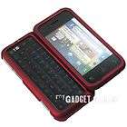 Rubber Hard Cover Case Red For Motorola Backflip AT&T