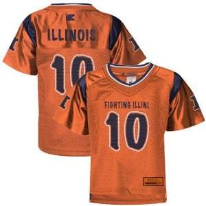   Illini #10 Toddler Orange Rivalry Football Jersey