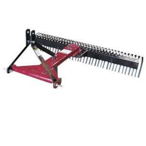LANDSCAPE RAKE   3 Point Hitch Mounted   8 Ft Wide  