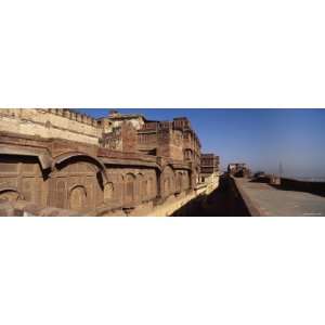 Ruins of a Fort, Meherangarh Fort, Jodhpur, Rajasthan, India Premium 
