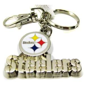  Silver Metal Pittsburgh Steelers Keychain