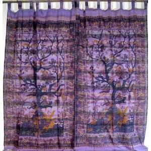   Tree of Life India Decor Window Treatments Curtains