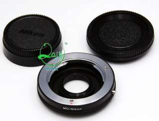 It allow Minolta MD/MC lens to Nikon AI (D700 D300 D90 D80 D5000 D40 