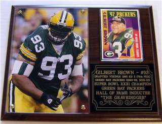   Green Bay Packers Hall of Fame Photo Card Plaque Super Bowl 31  