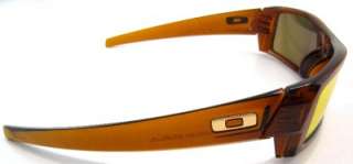 Used Oakley Sunglasses Gascan S Dark Amber w/ Fire Iridium  