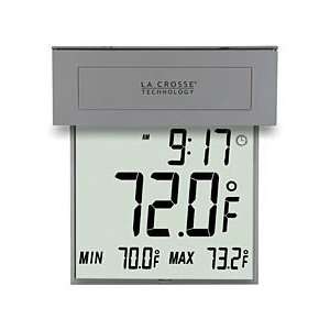  Large Window Thermometer with Solar Powered Backlight by 