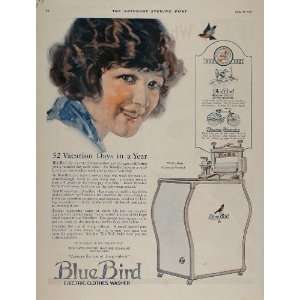   Ad BlueBird Electric Clothes Washer Laundry NICE   Original Print Ad