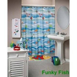 Funky Fish Shower Curtain