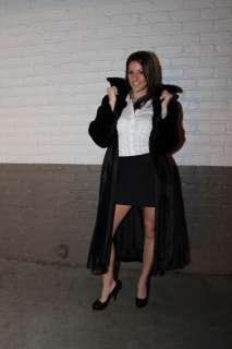 OSCAR DE LA RENTA Women MINK Coat Couture Fur Vtg Sz M  