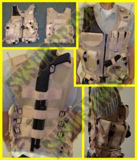 Airsoft ST26D ARMY Combat FBI SWAT POLICE Vest Holster  