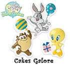 Baby Looney Tunes Taz Bugs Cake Cupcake POP TOP Decoration Toppers 