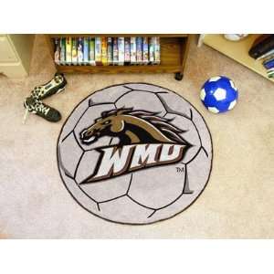  Western Michigan Broncos 29 Round Soccer Ball Floor Mat 