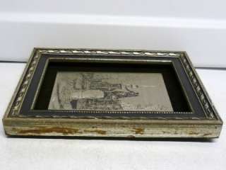 Collectibe Paul Revere Statue Etched in Pewter & Framed   Church   By 