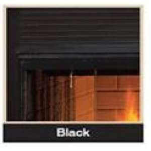   or Heat Circulating Fireplace Black with Black