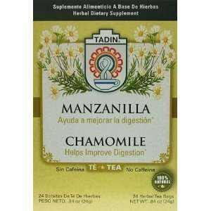 Tadin Chamomile Tea 24 Bags   Te De Manzanilla  Grocery 