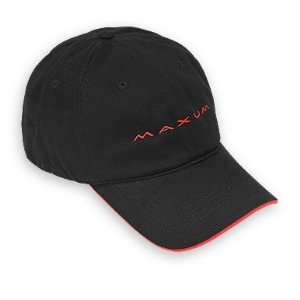 Maxum Boats Black Red Unstructured Cap 