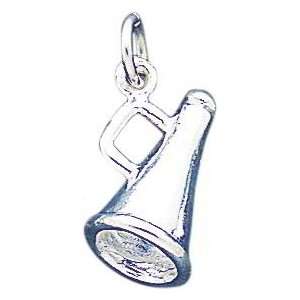  Sterling Silver Megaphone Charm Jewelry