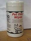 PET ODOR WIPES with VITAMIN E   EASY TO USE   NEW