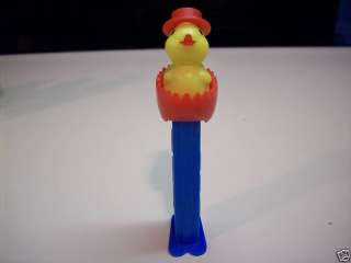 Vintage Chick In Egg Shell Pez Dispenser With Feet  