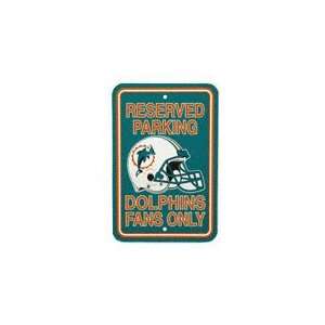  Miami Dolphins Reserved Parking Sign