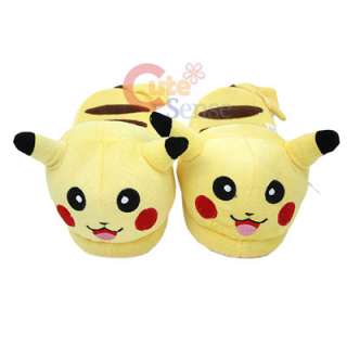 Nintendo Pokemon Pikachu Plush Doll Slipper  Kids Size  