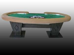 Custom Poker Table   Kidney Bean Shape  